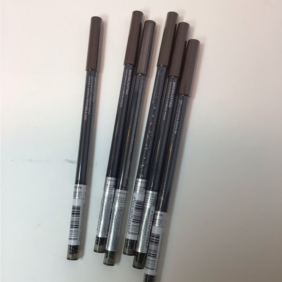 Set of 6 The Face Shop Browlasting Waterproof Eyebrow Pencil Dark Brown 03 - Picture 1 of 4